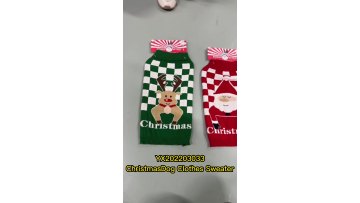 Christmas Dog Sweater Pet Clothes Wholesale Winter Designer Christmas Dog Clothes Pet Costume1