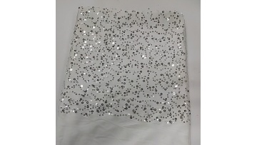 new stock sequins lace embroidery fabric african iridescent sequin fabric ivory sequins fabric1