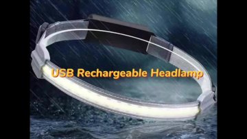 Wholesale Outdoor Cycling Fishing USB Charging COB LED Headlamp Ultra Bright Soft Luminous Headband With COB LED Strip1