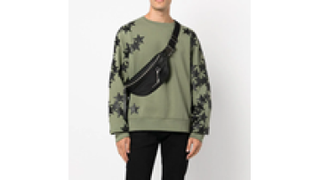 Custom distress embroidered stitch patch crop boxy hoodie men no string applique stone wash hoodie pullover1