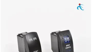 3 Gang Rocker Switch Panel with DC 12V Colorful Digital Voltmeter + Dual USB for Car Boat Truck1