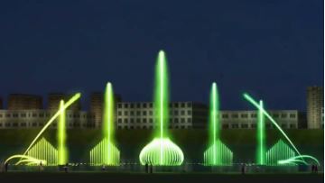 anji lake fountain animation