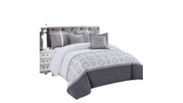 Embroidery Comforter set,  100%polyester comforter cover sets microfiber bedding set cover1