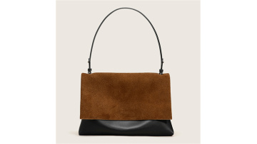 Vintage Chic Messenger Suede Leather Color Bag