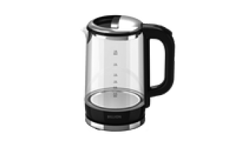 Blue LED Light Electric Water Kettle 1.8L 220V Black Glass Body Boil Water Color Changing Hervidor Eléctrico1