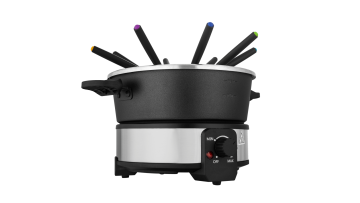 1000W stainless fondue set for 8 persons