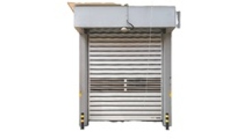 Laboratory big fast moving rolling up shutter door rapid aluminum rolling door high speed spiral door1