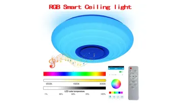Smart Bluetooth Ceiling Light with APP-Controlled Music Features1