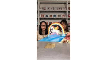 Custom Laser Cut Unique Unicorn Kids 3D Pop Up Happy Birthday Greeting Cards for Girl1
