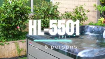 Simple design 6 person hot tub HL-5501