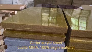New material decoration 3mm gold PMMA cast marble glitter sheet1