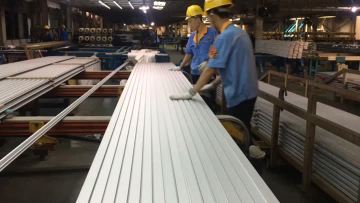 Anodized aluminum material inspection site
