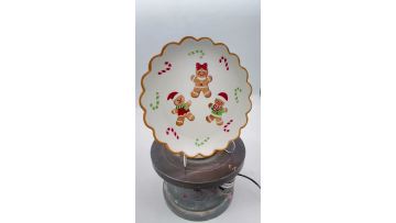 Gingerbread Man Lace Platter