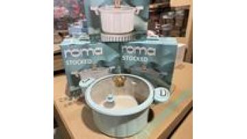 8L Large Capacity Enamel Micro Pressure Cooker Cast Iron Non-stick Stew Soup Pot with Glass Lid Double Handle Kitchen Cookware1