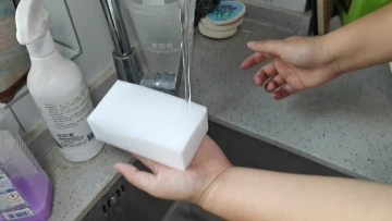 Melamine sponge test