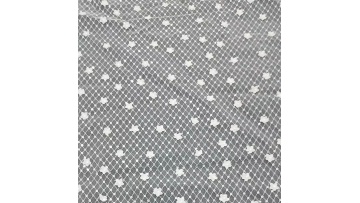 High Quality embroidered tulle fabric lace beige star embroidery fabric couture sequin embroidery fabric for women dress1