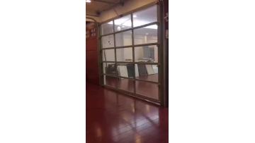 Aluminum sectional garage doors