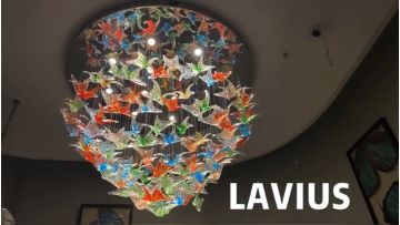 Lavius colorful chandelier