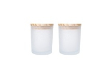 Low MOQ wholesale White Glass Candle Jars with Wooden Lid ,Transparent Amber Black Empty Candle Jars for Making Candles1