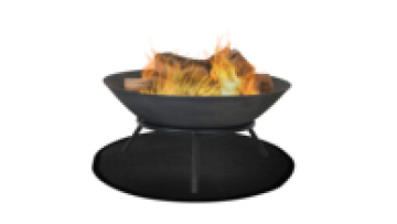 Silicone Coating 36 inches or Customize Fiber Glass Fire Pit Mat for Deck Fireproof mat under Grill Mat BBQ Heat Shield Ember1