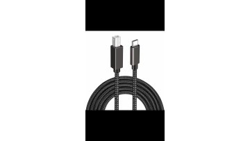 Custom  USB 2.0 Nylon Braided cable 1.5M  USB C to USB B Female Type B Scanner Printer Kabel Cable for Laptop Mobiele Telefoon1