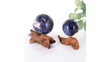 Wholesale Natural Tree Root Carving Crafts Crystal Ball Wood Base Display Sphere Root Stand for Decoration1