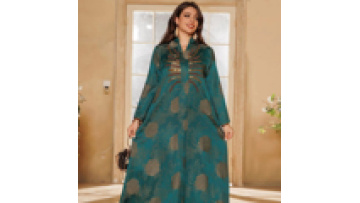 AB402 Ramadan Abaya 3 Color Muslim Dress Beaded  Robe Turkey  Kaftan  Fashion 2024 Latest Abaya Design Dubai1