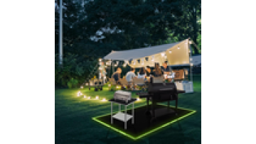 Under Grill Mats Grill Fireproof for Lawn Oil-Proof Grill Pads Fire Pit Mat Fireplace Mat Reflective Trim for Nighttime1
