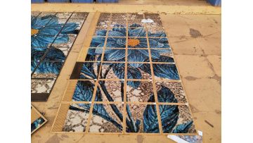 Flowers pattern mosaic