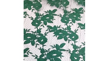 emerald green spot mesh luxury dubai french lace fabric coral guipure lace material embroidery 3d lace fabric1