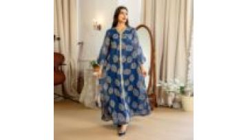 Eid Muslim Party Dress Women Embroidery Mesh Beading Ramadan Abaya Long Dress Kaftan Vestidos Largos Dubai Robe Jalabiya 20241