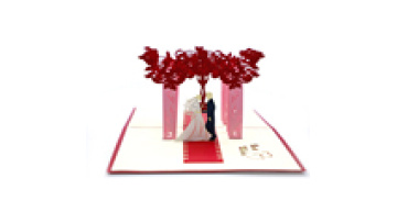 Custom OEM ODM Luxury Romantic Wedding Invitation 3D Pop-up Greeting Card1