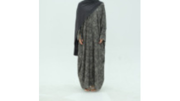 2025 Women's Dresses Modest Abaya Latest Printed Polyester Breathable Islamic Clothing Arabic Long Robe1