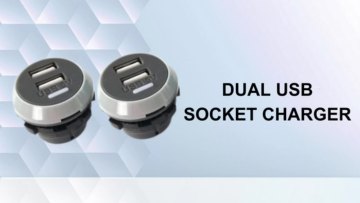 Dc 12V 24V Waterproof Led Lamp 3.1A Dual Usb Car Charger For Marine Car Motor1