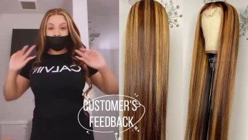 Raw virgin peruvian highlight wigs human hair honey blonde deepwave 13x4 hd frontal wig colored wigs human hair lace front1