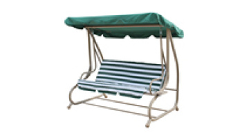 High Quality Gold Modern Patio Swing Garden Chair for Sale 3 Person1