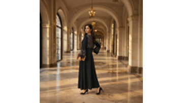 New Dubai Arabic Long Sleeved Robe Lightweight Kaftan Abaya for Muslim Weddings Prayer and Evening Events1
