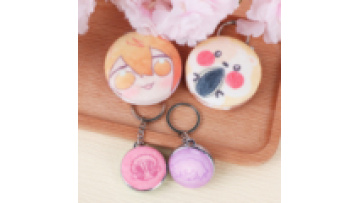 Custom Double-sided Plush Keychain Custom Plush Tinplate Button Badge Promotion Cheap Metal Badges Supplier1