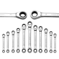 8-19mm Double Head Ratchet Combination Wrenches Set Hand Tool for Nut Spanner Chrome Finish Good Quality