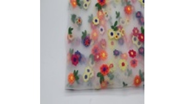 French Swiss 3d Flower Tulle Lace Fabric High Quality Tulle Net Nylon Embroidery Lace Fabric1