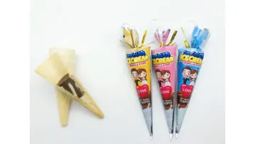 Umbrella-Shaped Chocolate Wafer Cone Candy1