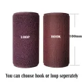 100mm Width Coffee Velcros No Adhesive Hook Loop Fastener Tape Sewing Magic Tape Sticker Velcroing Strap Couture Strip Clothing