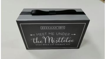 book shape box with ribbon accessory