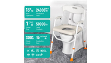 300lbs Load-bearing Accord with Ergonomic Easy to Clean  Easy-to-Install with Handrail Rest Room Old Man Bedroom Commode Chair1
