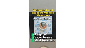 Vapor-Permeable Membrane for Pipe Penetration Sealing