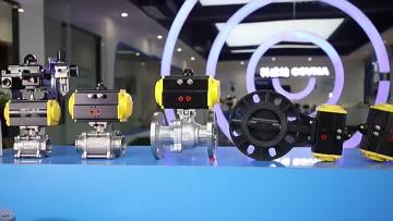 Pneumatic valve product display