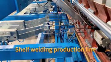 Shelf welding production line
