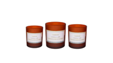 Empty Brown Matte Brown Glass Candle Jars For Candle Making Wholesale1