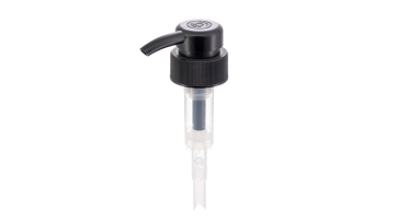 33/400 black ribbed lotion pump with up-down lock