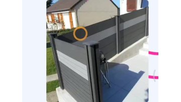 XINHAI Hot sale Dark Grey Privacy Decorative Outdoor Garden Fence Wood Composite WPC Fence Panels1
